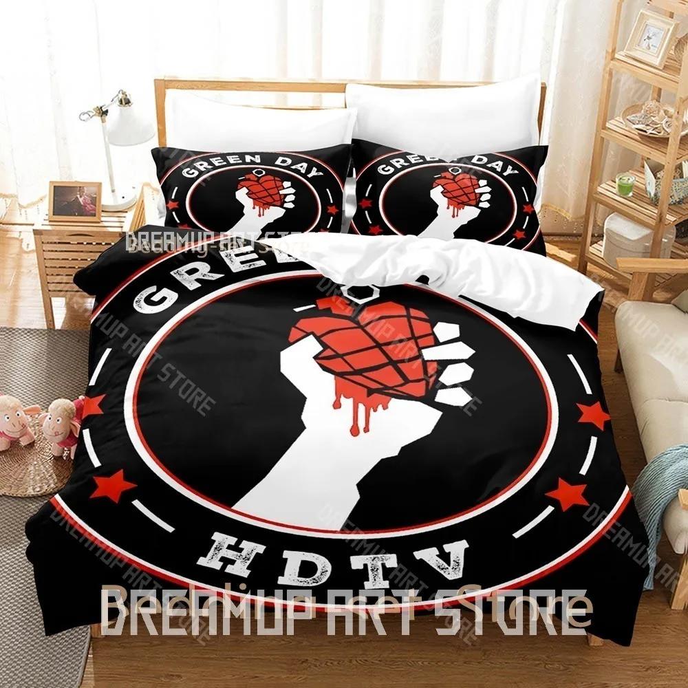 3D Print Green Day AMERICAN IDIOT Bedding Set Single Twin Full Queen King Size Bed Set Adult Kid Bedroom Duvetcover Sets