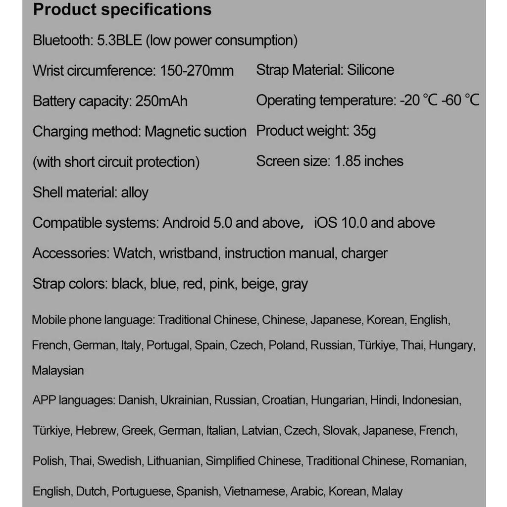 1.85-inch AMOLED Screen Smart Watch Women Bluetooth Call NFC Heart Rate Blood Pressure Blood oxygen Lady Sleep Smartwatches 2026