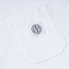STONE ISLAND Logo Muster Aufdruck Rundhals Kurzarm T-Shirt Herren Oberteile Weiß 101521957-A0001