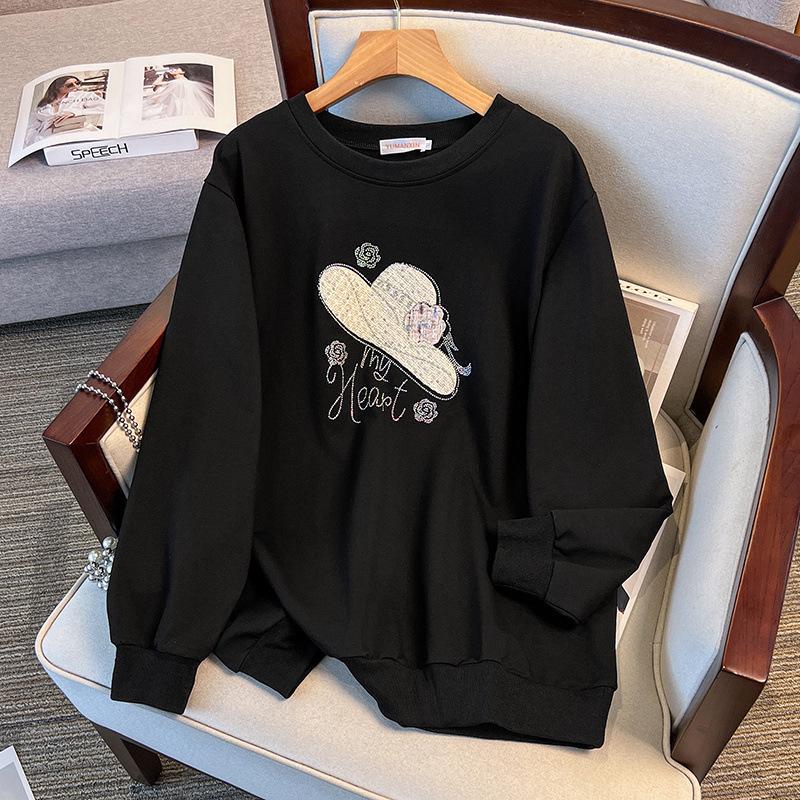 Plus Size Loose Autumn Hoodie - Sizes 150 To 170 Cm (200/300/350 Jin)
