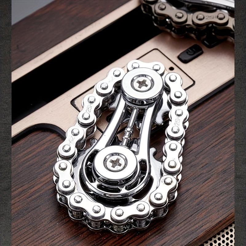 Metal Gear Chain Fidget Spinner Stress Relief Toy for Youth