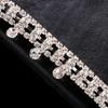Elegant Layered Rhinestones Shoulder Chain Shimmering Layered Fringe Body Jewelry For Parties Weddings And Evening Event