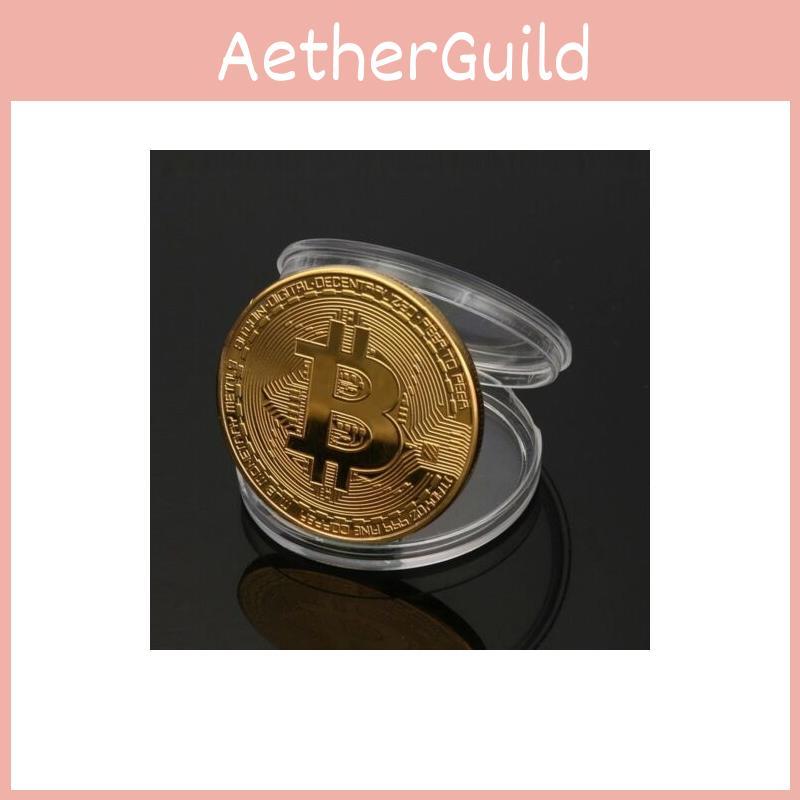 Bitcoin Promotional Commemorative Coin With Metal Material And Acrylic Display Box For Business Gifting