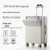 2025 Durable 26-Inch Front-Opening Travel Suitcase with Combination Lock for Men and Women