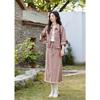 Mishow Pink Denim A-Line Skirt