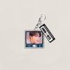 Portachiavi Acrilico BTS Stile TV Retrò, Portachiavi con Foto Bangtan Boys con Etichetta Nome e Compleanno, Charms per Borsa per Fan Kpop ARMY