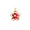 2pcs Enamel Flower Butterfly Brass Charms 18k Gold Plated Multicolor Exquisite Small Pendants For Earrings Necklace Findings