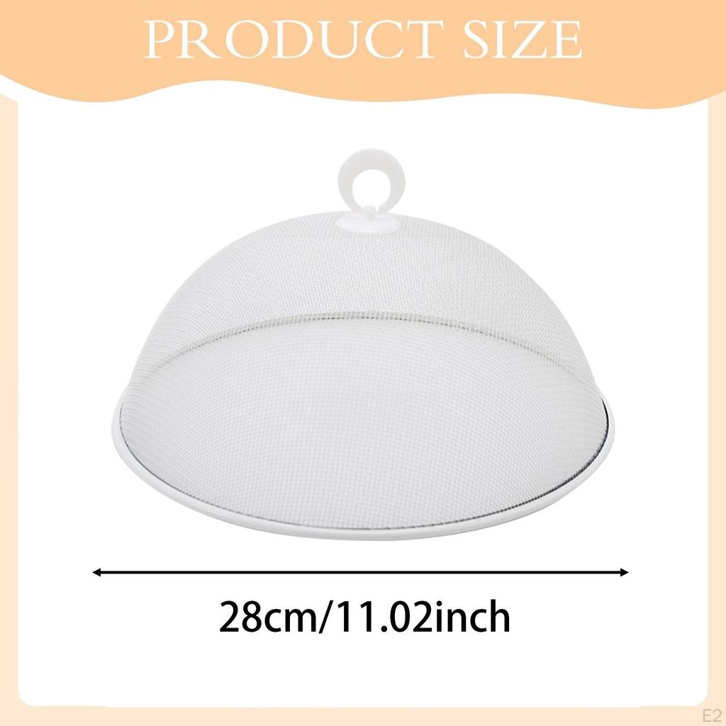 11.02 Inch Reusable Metal Mesh Food Cover Multi-Purpose Picnic for Picnics, Etc.