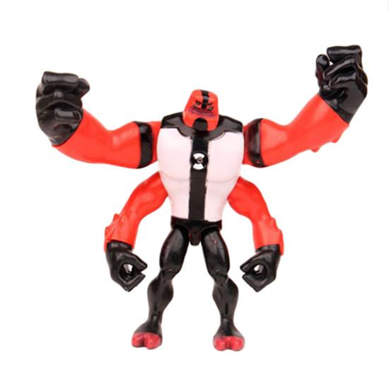 1 ks Kreslený Ben 10 Omnitrix Alien Force Akční figurky Šedá hmota Čtyřruký Diamantová hlava PVC Modelová sbírka Dětský dárek Hračka