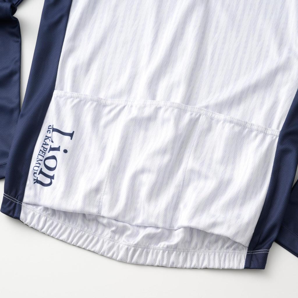 Lion de Kapelmuur Cycling Long Sleeve Jersey, Printed Windglass, Gray, Size XS