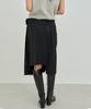 Oeoseoul Pleated Wrap Skirt [Black]