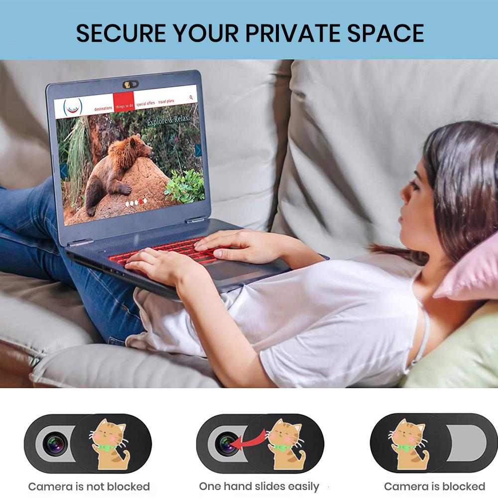 Capa de webcam, capa de câmera de laptop ultrafina, compatível com MacBook Air Pro, iPhone e iPad, bloqueador de câmera Mac para proteção de laptop