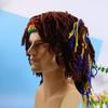 1Pcs Funny Wig Beard Knitted Hats Punk-Style Knitted Cap Hobo Mad Scientist Hip Hop Handmade Knit Warm Winter Cap Beanies Hat