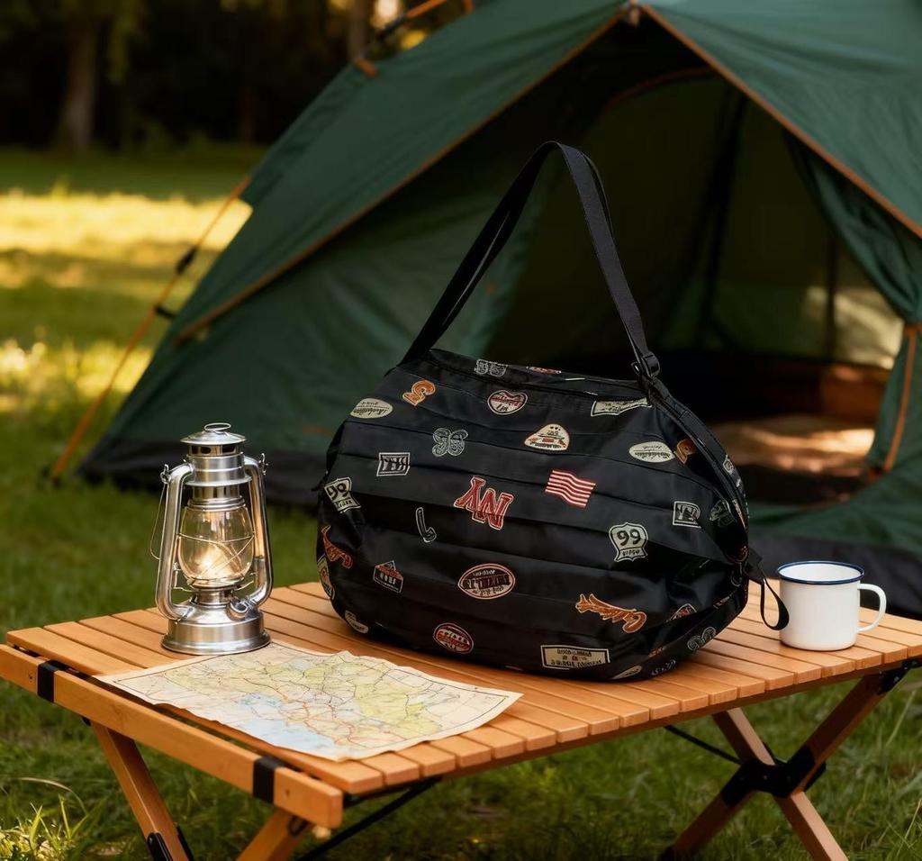 Foldable Japanese-Style Eco-Friendly Travel Shoulder Bag