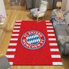 Bayern Munich Flannel Printed Carpet, Home Sofa Decoration for Living Room & Bedroom, Non‑Slip Play Flannel Floor Mat for Game Room
