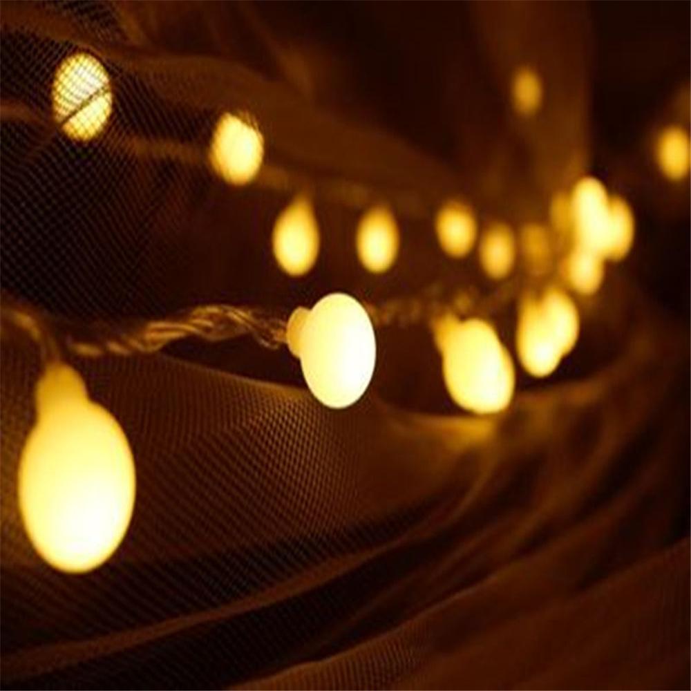 1.5M 3M 6M Garland Fairy LED Ball String Lights Waterproof For Christmas Tree Wedding Home Indoor Decoration Battery Powered