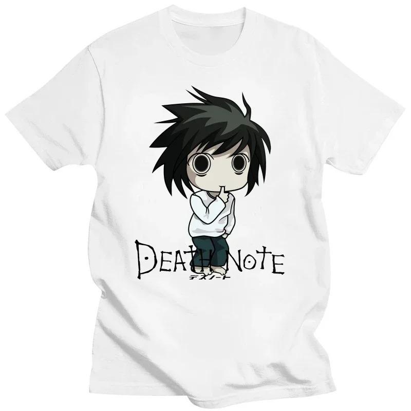 2026 L Yagami Ryuk Tee Shirt Cotton Print Mens Summer Funny Anime T-shirt Death Note Cosplay Men Women Hip Hop Fashion T Shirt