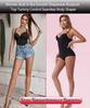 Explosive Style Body Shaping One-Piece Suit with Bra Support - Tummy Control Deep V Design