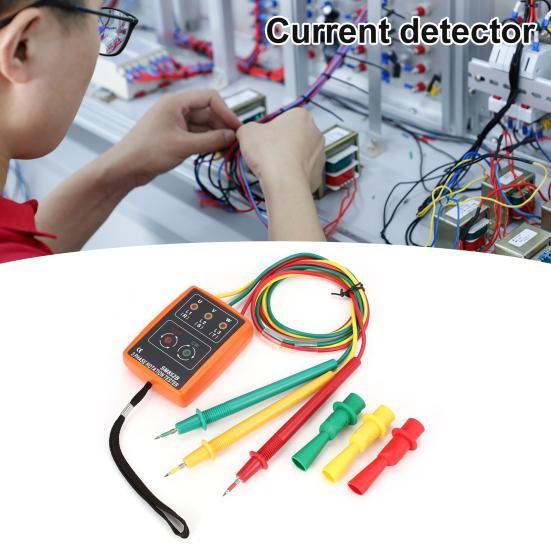 

Фазометр с автоматическим отключением питания, портативный светодиодный индикатор, зуммер, высокая точность, ABS, устойчивый к ржавчине фазовый детектор, промышленный