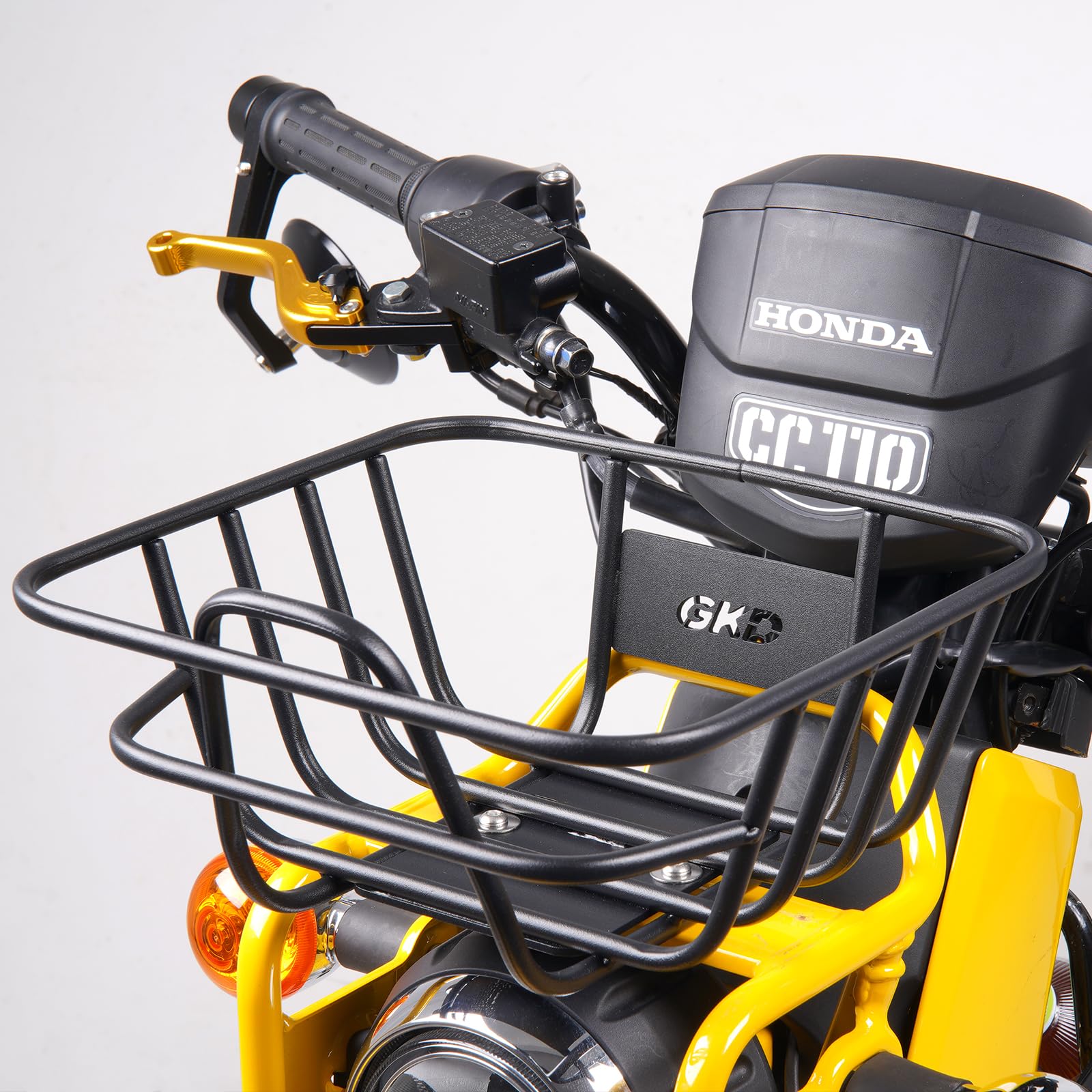 

Nextstage Front Carrier for Super Cub, Cross Cub (50, 110), Front Basket, Motorcycle Basket, Black Metal, Durable, Integrated, Cargo Rack, Exterior