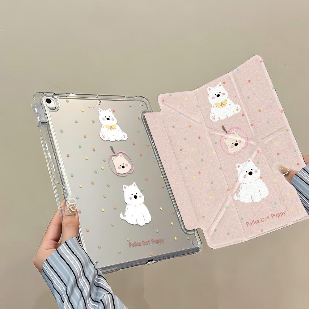 West Heights Suitable for iPad Pro 11-inch Y Folding Sticker Tablet Protective Case iPad Pro13-inch Cute Niche