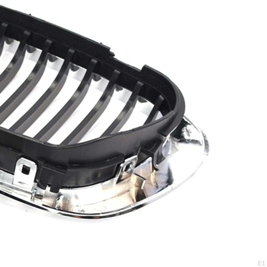 2 Pieces Front Bumper Kidney Grille Grill 51138208683 Replace 51138208684 for 3 Series E46 Door