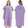 Microfiber Hooded Poncho Towel - Quick-Dry Changing Robe for Swimming, Surfing, and Beach for Men & Women