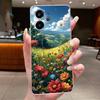 For Realme GT 6/6T/Neo6/Neo6 SE Bumper Soft Silicone TPU Clear Casing Fashion Cartoon Rabbit Painted Anti-fall Soft Cover