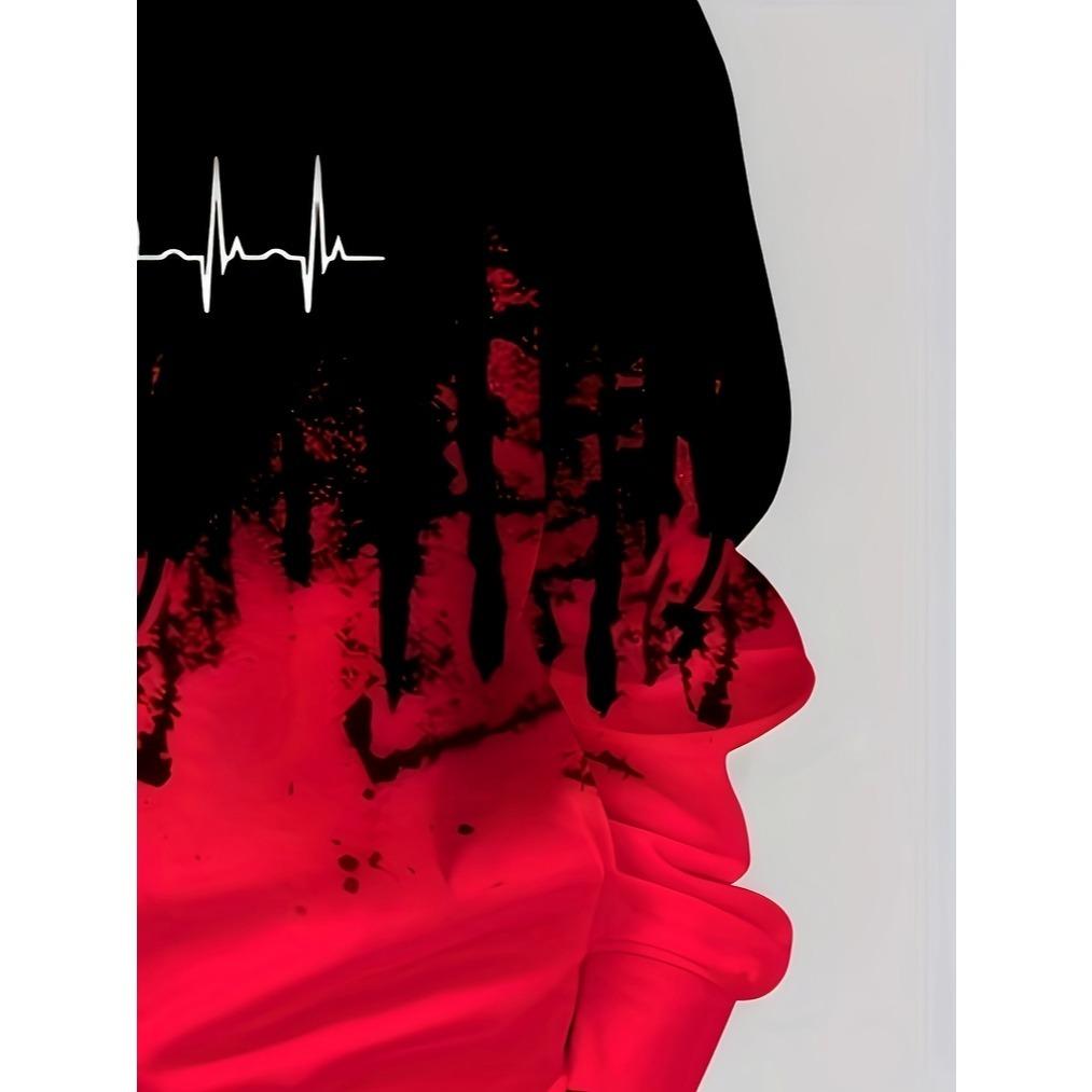 Trendy boy round neck fashionable casual gradient Feng Shui ink printed children's hoodie, spring and autumn styles