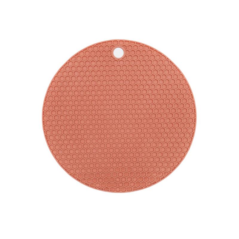 18cm Round Heat Resistant Silicone Mat Drink Cup Coasters Non Slip Pot Holder Thicken Table Placemat Kitchen Accessories