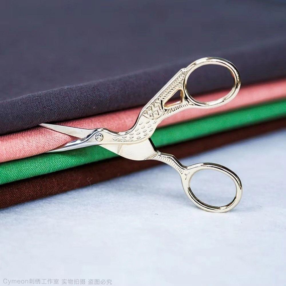 Bird Shape Crane Embroidery Shears Precision Tailor Shears Durable Vintage Cutters Handmade Crafts