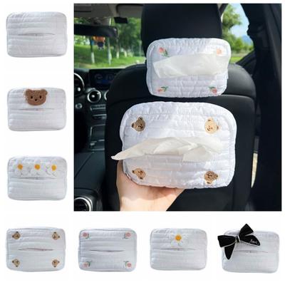 Unique Creative Car Tissue Box Kawaii Household Paper Storage Case Space Saving Soft Hanging Paper Box Home Decoration