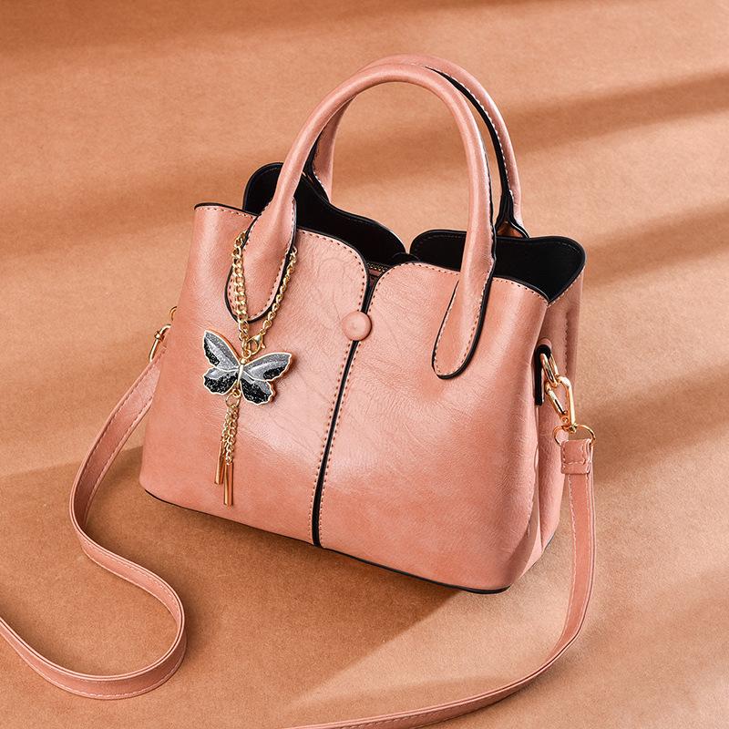 Yogodlns Dámska móda Kabelka z PU kože Luxusný dizajn Butterfly Crossbody Tašky cez rameno Dámska veľkokapacitná taška Messenger