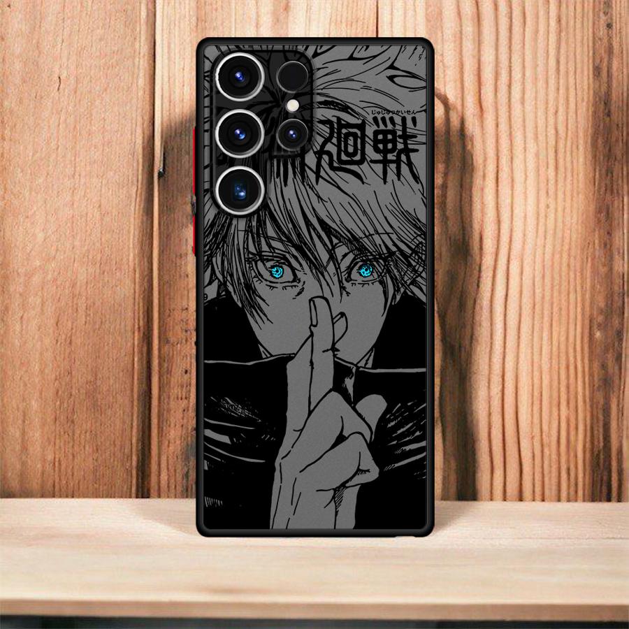 Anime Sukuna Jujutsus Kaisen Soft Edge Phone Case for Samsung Galaxy S23 FE S22 Plus S23Ultra S20 FE S22 S20 S25 S21 S25Plus S24