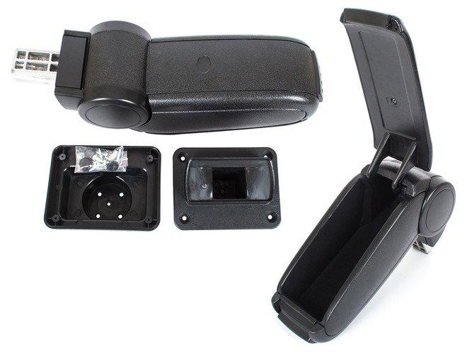 Skoda Fabia I 99-07 armrest SET BLACK ECO LEATHER + installation kit