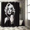 Elegant Black and White Shower Curtain Perfect for Modern Home Decor with a Sense of Design Waterproof  Durable Elevate Space