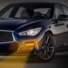 LED Fog Fog Light Assembly Flowing Turn Signal for Infiniti Q50 2014-2019 Sport