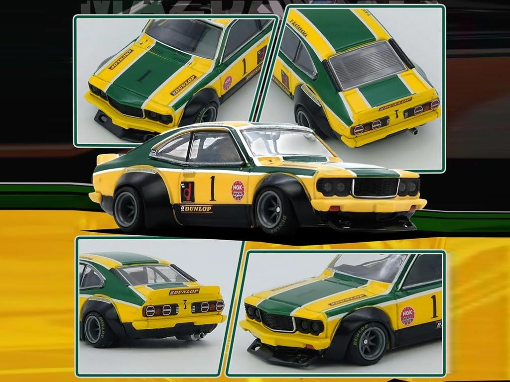 Inno Models Scale Mazda SAVANNA RX3 KATAYAMA RACING Finished Product 1/64 RX3-KTYM