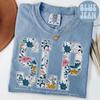 Comfort Colors SLP Shirt, Flower Teacher Tee, Speech T-Shirt, Back To School, Speech Therapy Department Gifts, Crew, Squad