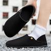 New Fashion Men Leather Flats Shoes Comfortable Man Casual Shoes Slip on Male Outdoor Walking Shoe Split Leather Driving Shoes