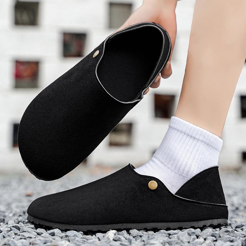 New Fashion Men Leather Flats Shoes Comfortable Man Casual Shoes Slip on Male Outdoor Walking Shoe Split Leather Driving Shoes