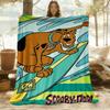 1 Pieza Manta de Exterior Scooby Doo Franela Ligera, Suave y Cálida, Uso en Todas las Estaciones para Sofá