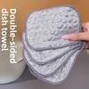 Dishwashing Sponge Block, Kitchen Pot Scrubbing Wonder, Household Oil-removing Non-stick Scouring Pad, Double-sided Magic Cleaning Sponge