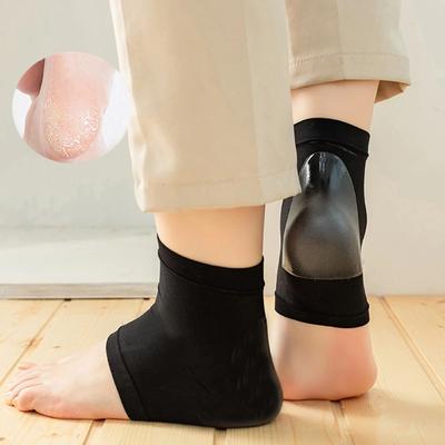 1 Paio Calzini in Silicone Protezione per il Tallone Manicotto Cuscinetti per Sperone Calcaneare Sollievo Cura dei Piedi Piantari Riparazione della Pelle Cuscinetto Anti-crepe Calzini Mezzi