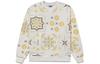 Li Ning CF Sweatshirt Unisex Ecru Couple's AWDRG13-3