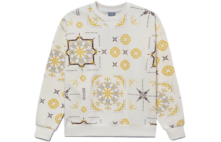 Li Ning CF Sweatshirt Unisex Ecru Couple s AWDRG13-3 L