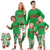 Matching Family Christmas Print Loungewear Set for Parent and Child Holiday Home Wear