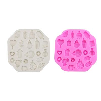Candy Ice Cream Fondant Chocolate Mould Cake-Topper Baking Tool Handmade-Soap Silicone Ornament Mold Easy To Clean