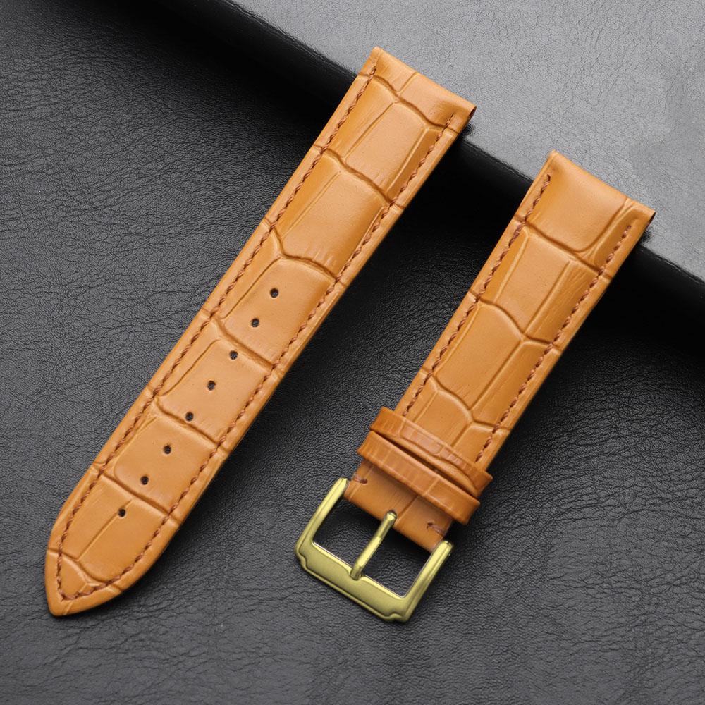 High Quality Soft Watch Band Genuine Leather Business Universal Straps12/13/14/15/16/17/18/19/20/21/22/23/24mm Watch Accessories