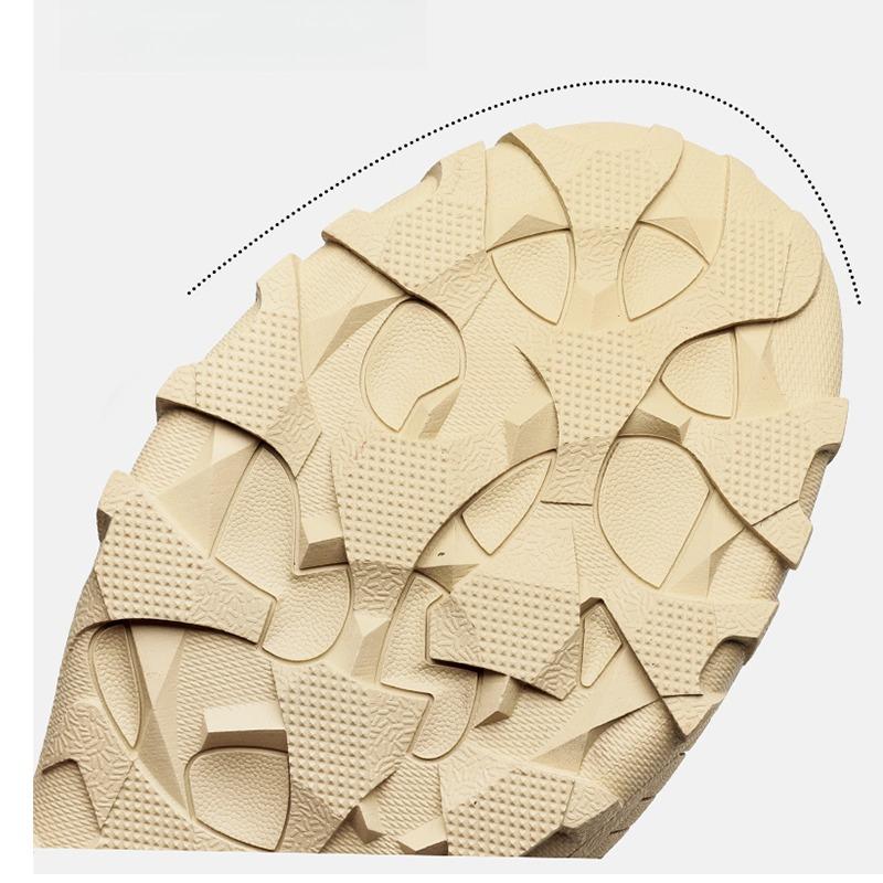 Luxury Men's High-top Boots Waterproof Anti-skid Wear-resistant Shoes Fashion Side Zipper Shoe Outdoor Climb Work Plus Velvet To Keep Warm Hiking Boot